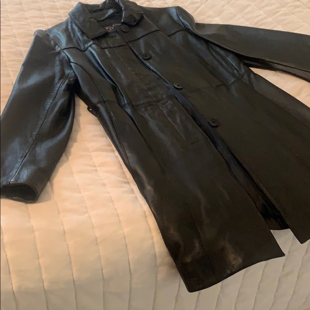 Wilson’s Leather long jacket